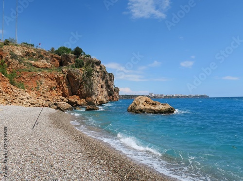 Konyaalti Beach in Antalya at the Cliffs