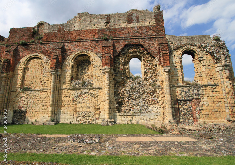 ancient ruins of Canterbury abbey, England