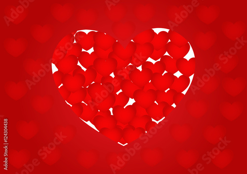 mini red heart background, ...