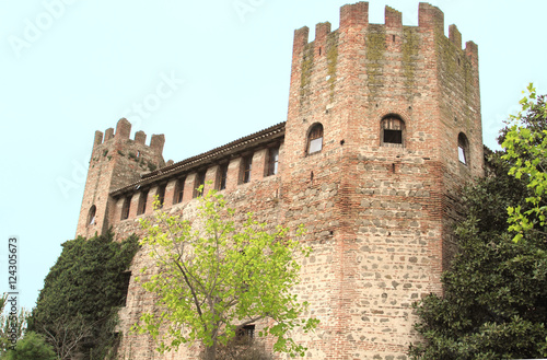 medieval castle at Mount Lozzo near Padova, Italy