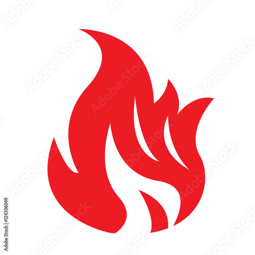 Fire Flame icon illustration design