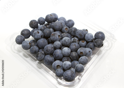 Sweet Blueberry berry closeup isolated on white background