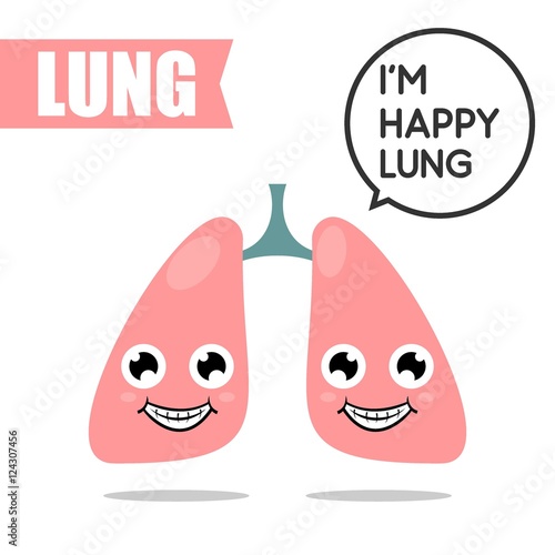 health poster. lung and gastric condition in your body