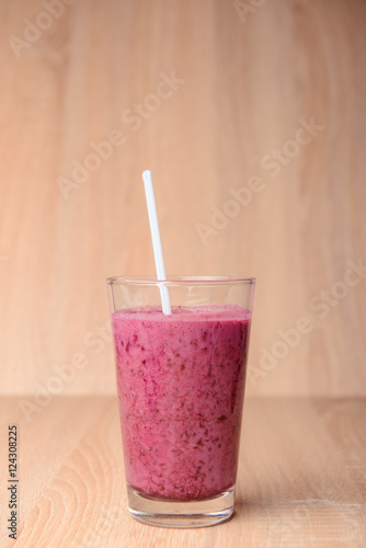 Blueberry smoothie with fresh berries