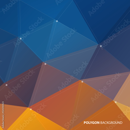 Vector polygon abstract background 
