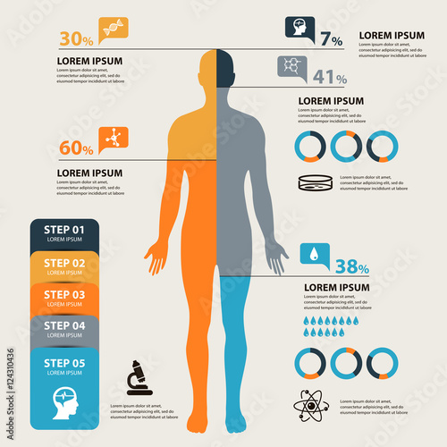 Vector Medical and health Infographics concept