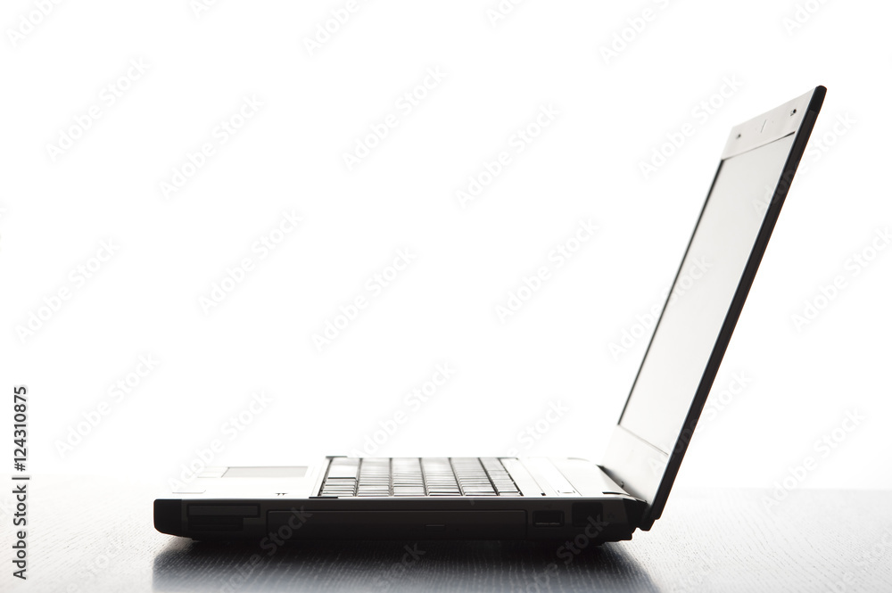 laptop side view laptop side view