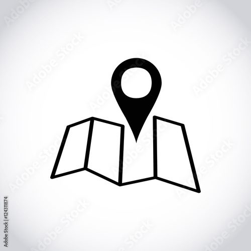 navigation icon stock vector illustration flat design