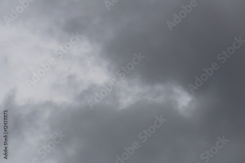 Rain clouds forming in the sky in concept of climate. © meepoohyaphoto