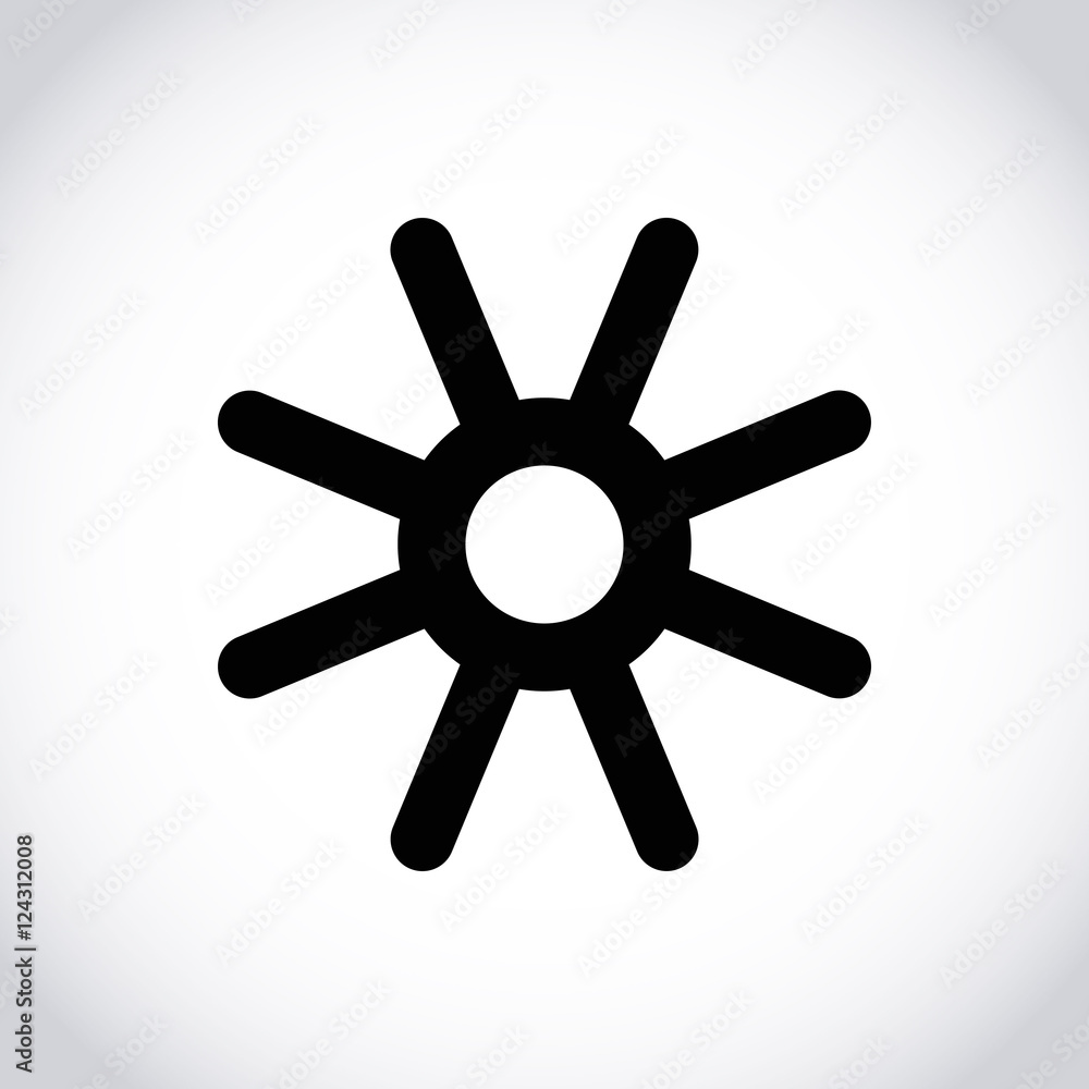 scresnowflake icon stock vector illustration flat design scresnowflake icon stock vector illustration flat design
