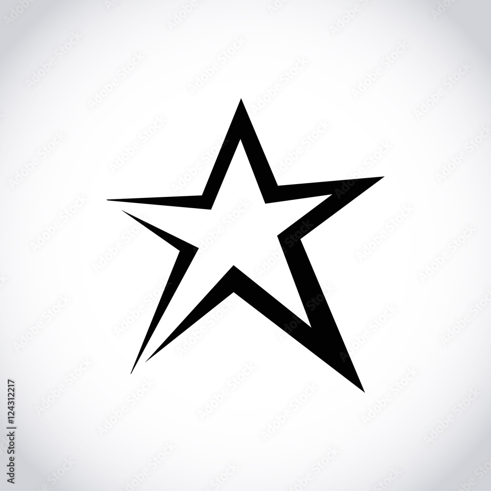 star icon stock vector illustration flat design