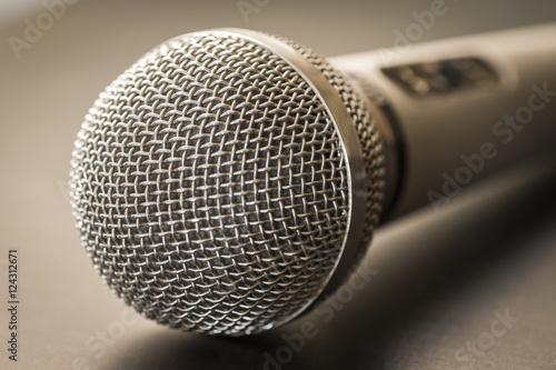 Studio microphone closeup