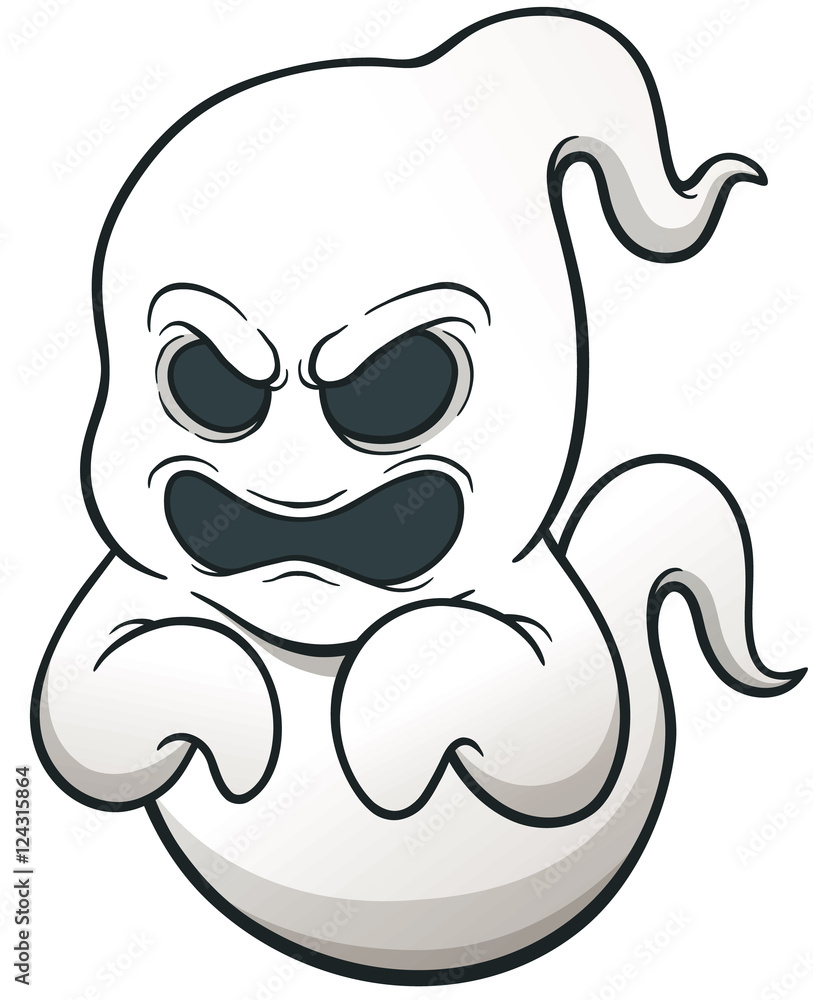Vector illustration of Cartoon Ghosts Vector illustration of Cartoon Ghosts
