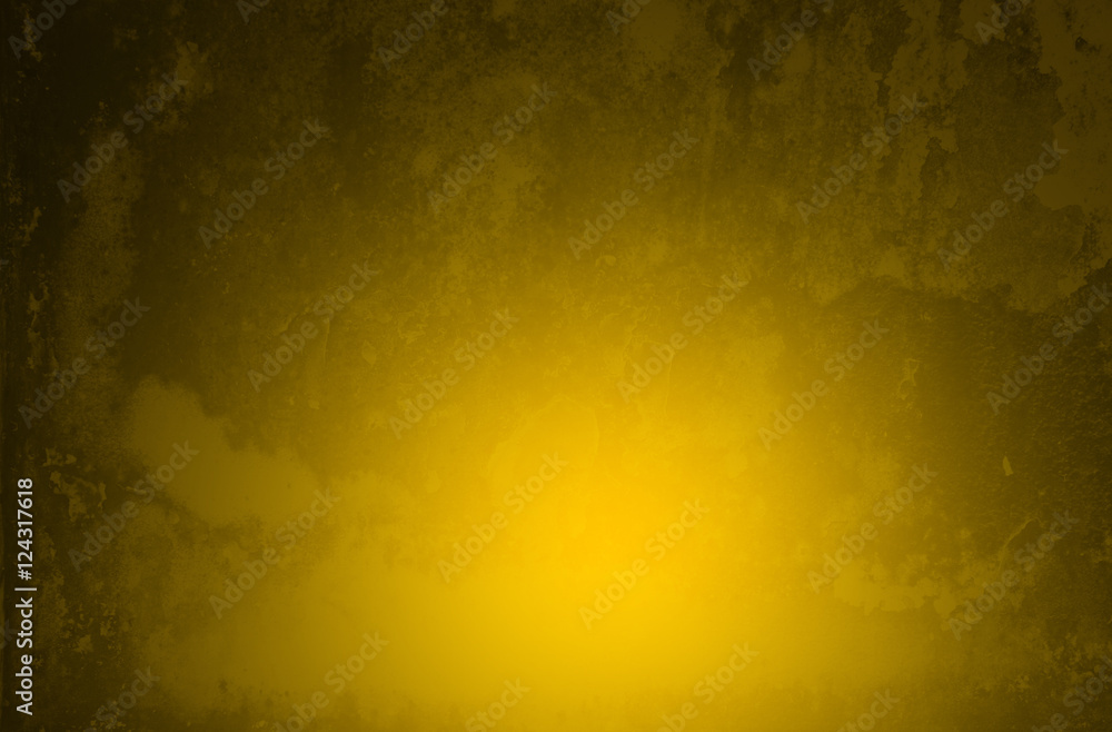 Grunge brushed gold metal texture ; abstract industrial or Halloween background 