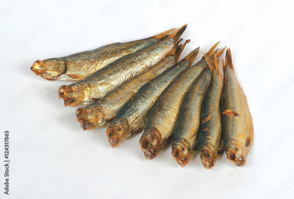 Sprotten Fisch auf Weiss