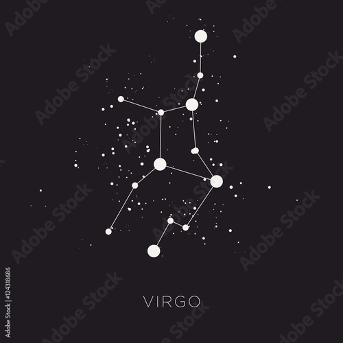 Star constellation zodiac vector