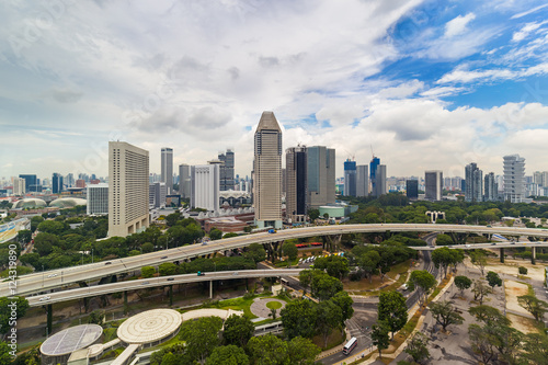 Singapore city skyline