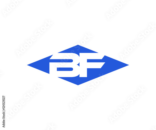 Free Download Simple Vector Modern Initial Letters Logo Croped in Diamond shape bf - GFXLoad