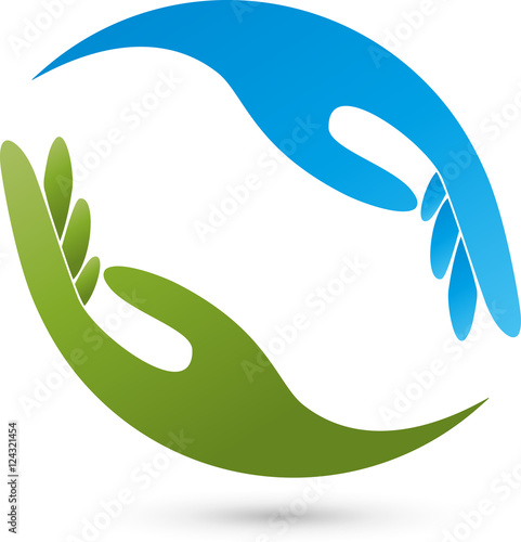 Logo, Hände, Physiotherapie, Heilpraktiker