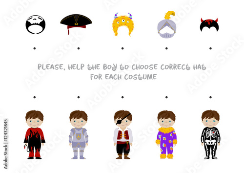 Halloween logic task for kids