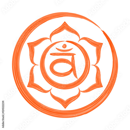 Swadhisthana chakra vector illustration
