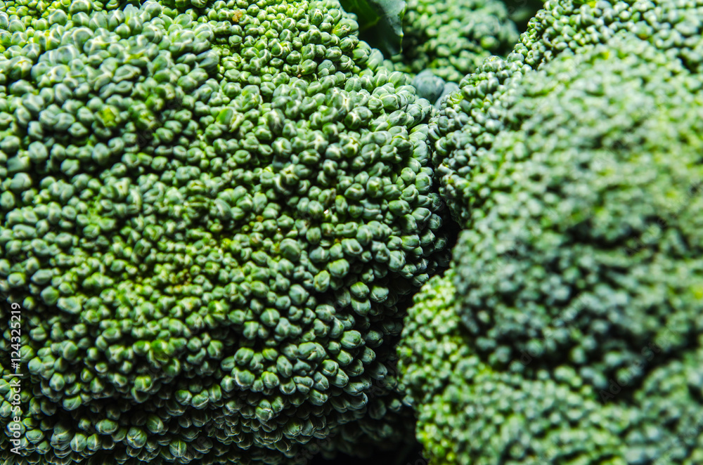 close-up image of flowering broccoli
