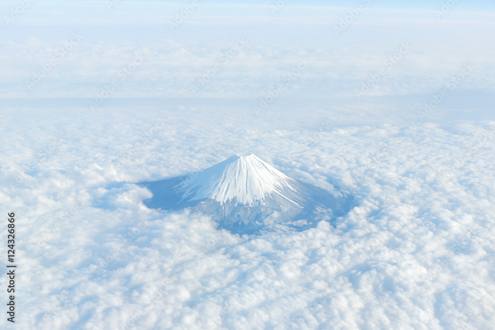 富士山 空撮 Stock Photo | Adobe Stock