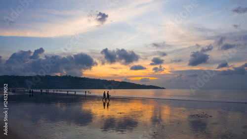 Jimbaran Beach Sunset photo