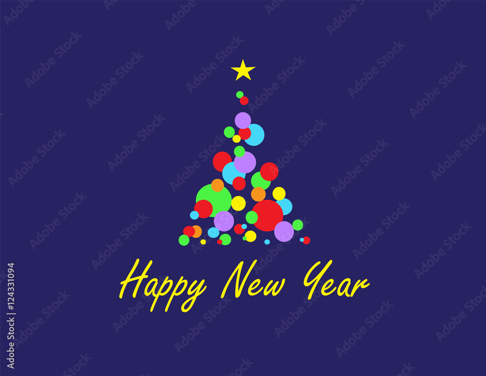 Merry Christmas background, Christmas tree abstract vector Merry Christmas background, Christmas tree abstract vector