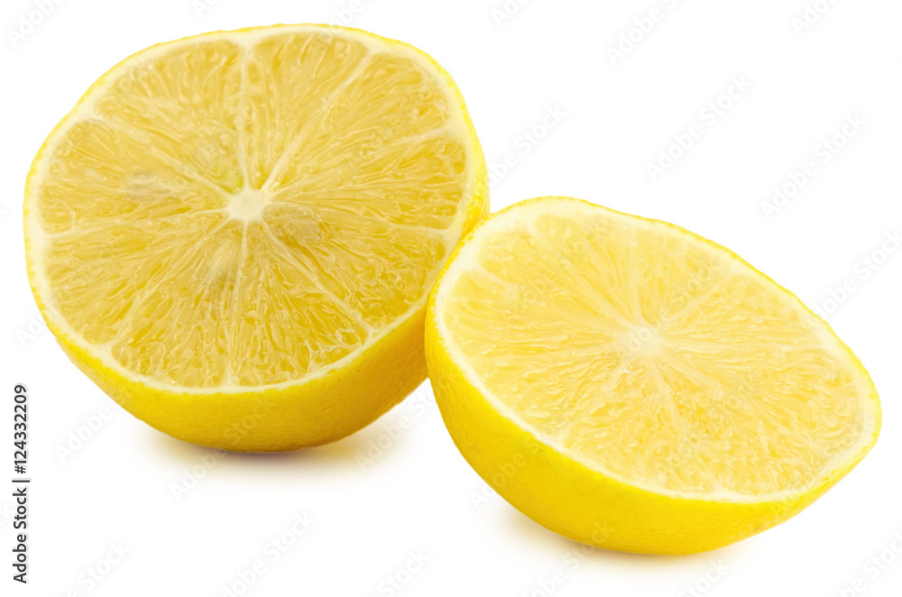 Yellow medical lemon isolated on a white background