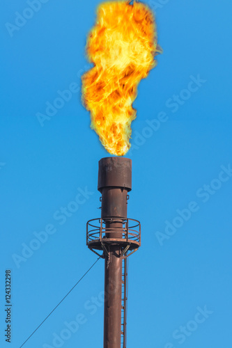 Schornstein zur Abfackelung
