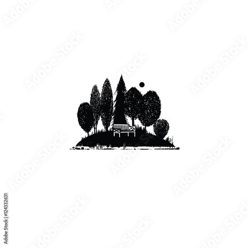 Island icon, graphic, symbol, logo, Vector.