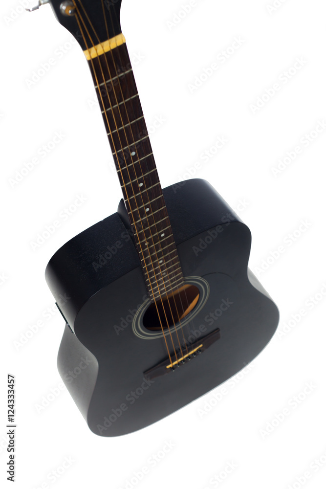 Fototapeta premium electric guitar isolated on white background