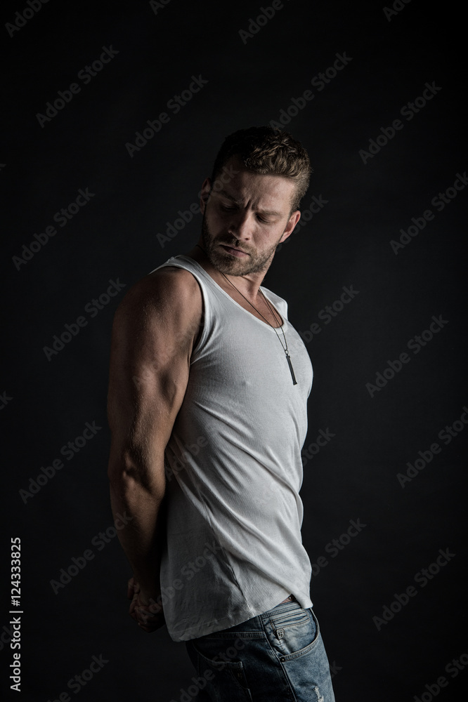 Fototapeta premium sexy muscular young man