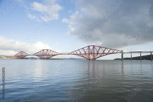 The Forth Rail Bridge from the water