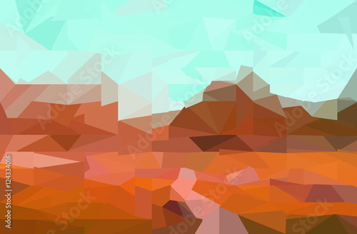 abstract natural polygon