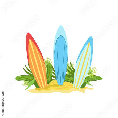 Surf Boards Hawaiian Vacation Classic Symbol