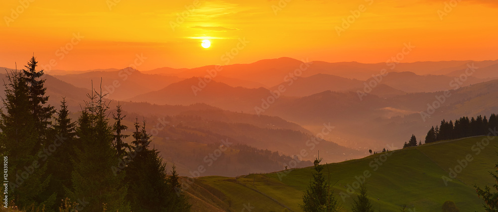 Obraz premium Highland sunrise