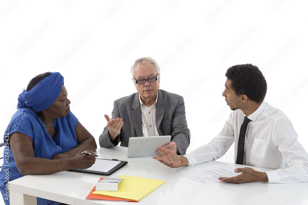 Business people working together Business people working together