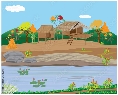 lifestyle of countryside vector design