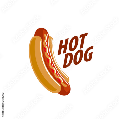 vector logo hot dog