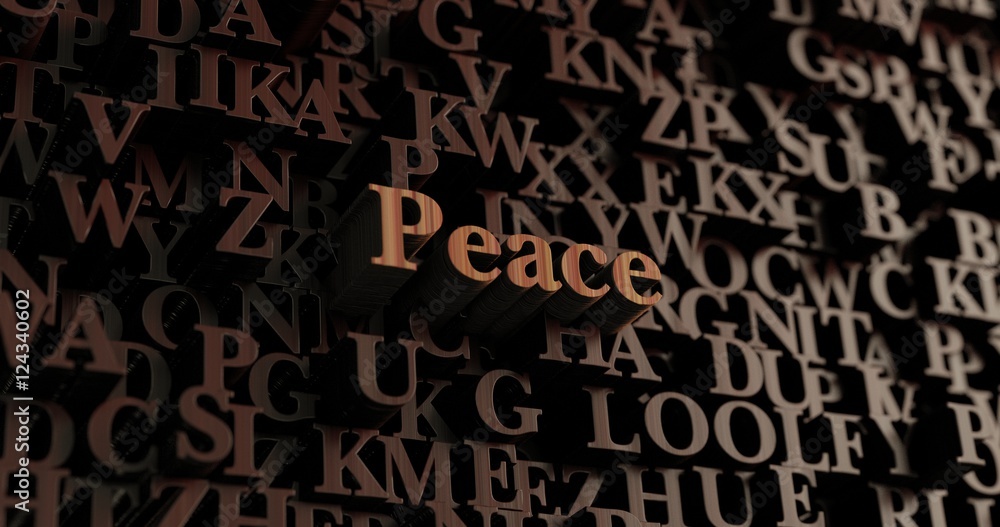 Peace - Wooden 3D rendered letters/message. Can be used for an online banner ad or a print postcard. Peace - Wooden 3D rendered letters/message. Can be used for an online banner ad or a print postcard.