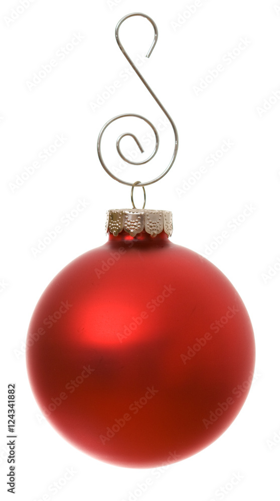 Single Red Christmas Ornament Single Red Christmas Ornament