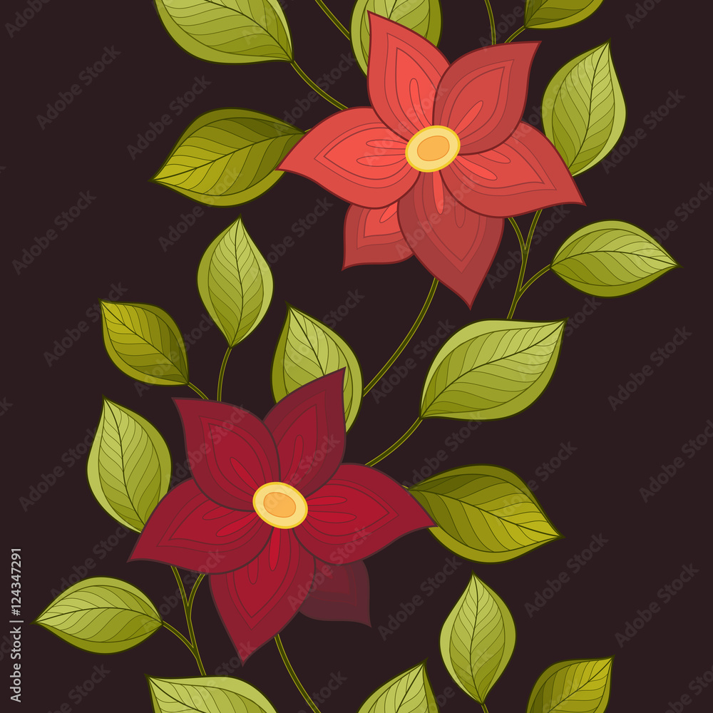 Vector Seamless Floral Pattern