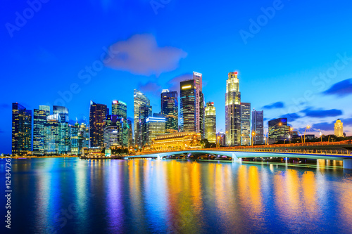Singapore city skyline. © SCStock