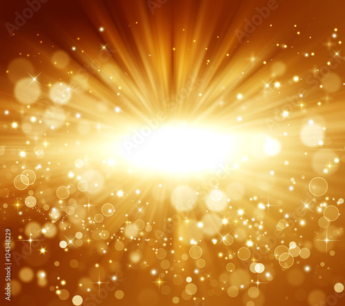 golden Abstract holiday background