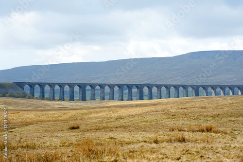 View of the Ribblehead rail viaduct
