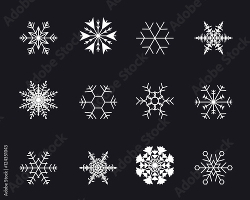 Schnee Iconset - Weiß