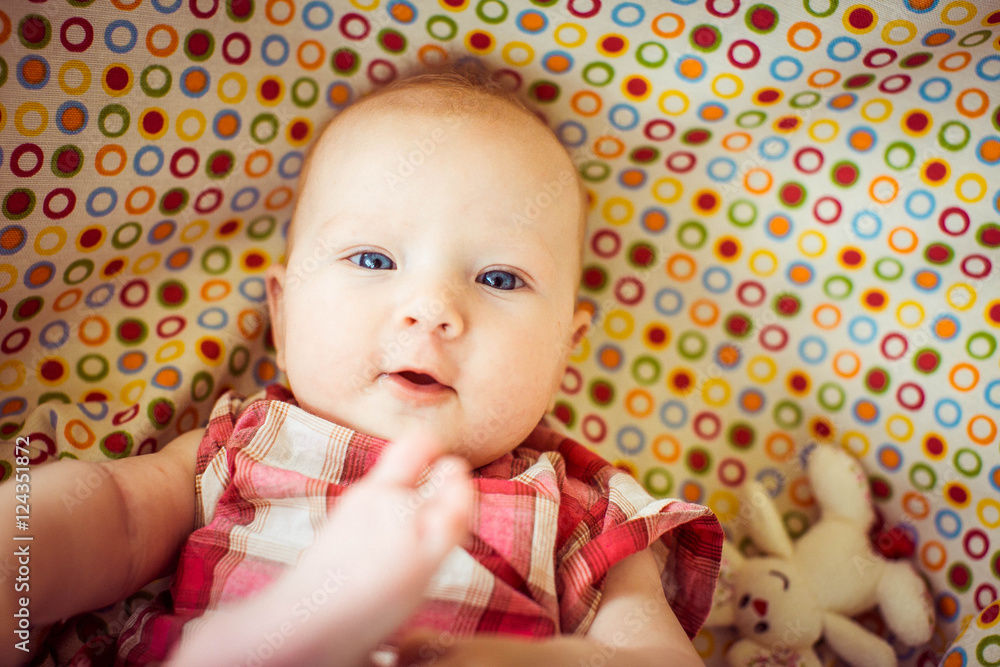 beautiful portrait of Incredible and charming small baby beautiful portrait of Incredible and charming small baby