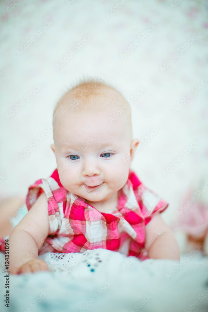 beautiful portrait of Incredible and charming small baby beautiful portrait of Incredible and charming small baby